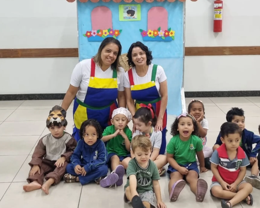 Crianças da Creche Caminho da Paz